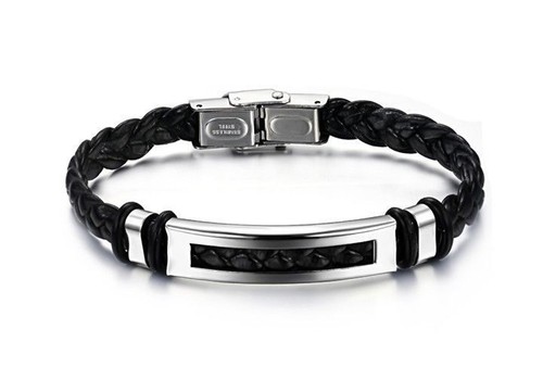 Lederarmband leder herren - lederarmband,