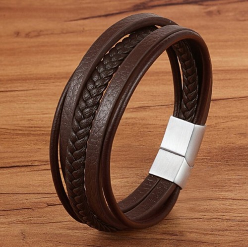 Deluxe leder armband - leder-armband, 6