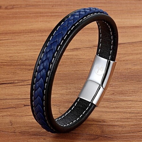 Wsesto herren armband leder - armband,