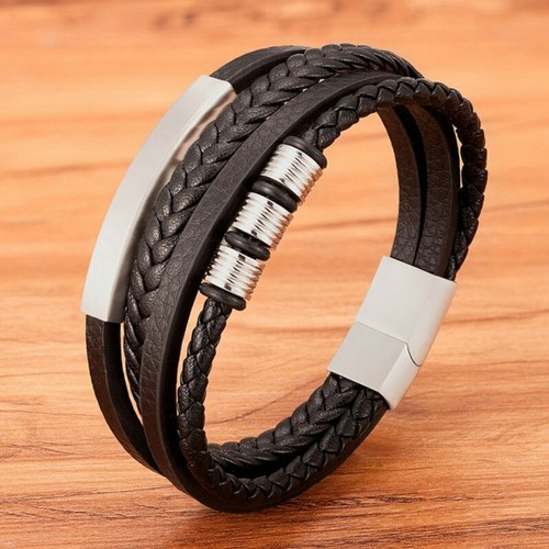 Herren armband schwarz echtes - herren,