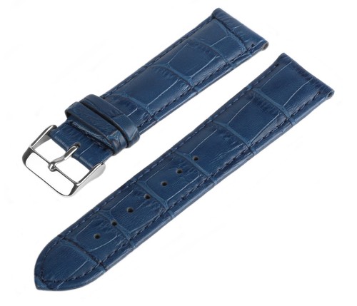 Lederarmband blau croco 30 - lederarmband, lm-30