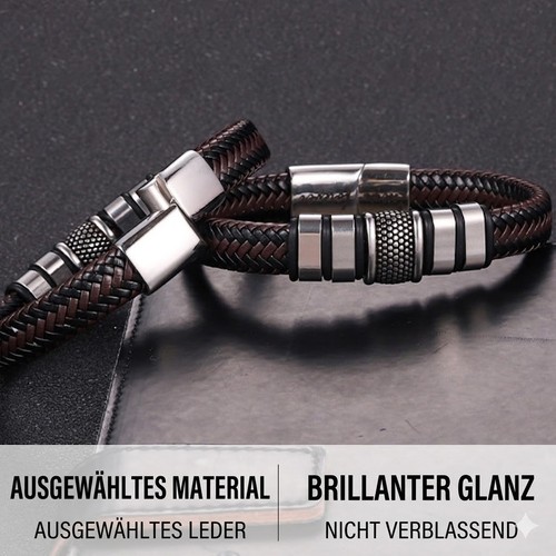 Herren leder armband edelstahl - armband,