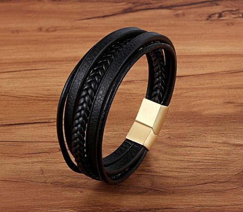 Deluxe leder armband - wickel, 6