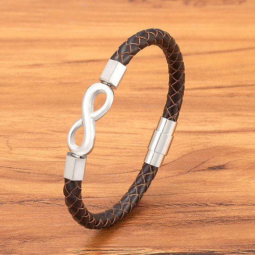 Leder armband herren - leder,