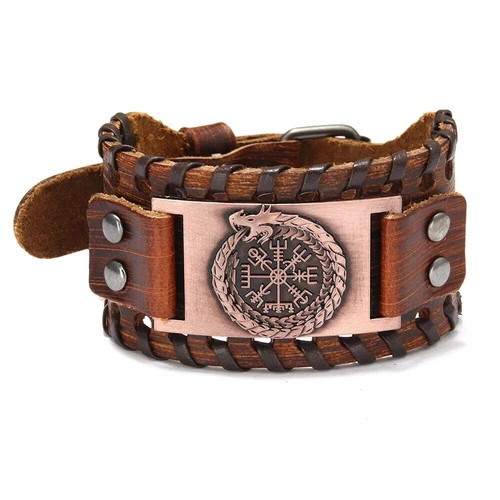 Herren armband echtes leder - echtes,
