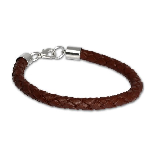 Silberdream lederarmband braun - lederarmband,