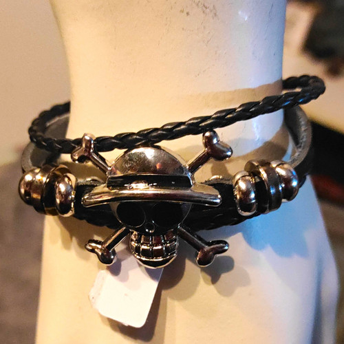 Armband kunstleder metall - armband, kunstleder/metall