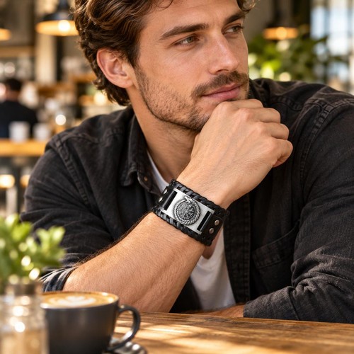 Lederarmband herren echtleder - lederarmband,