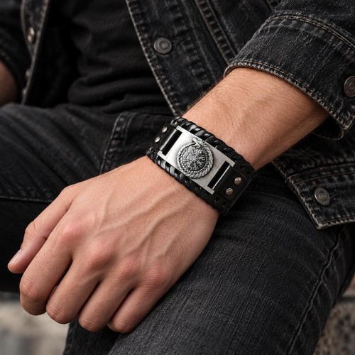 Herrenarmband echtleder - herrenarmband,