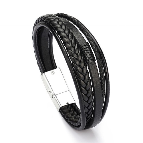 Cooles leder armband wickel - leder,
