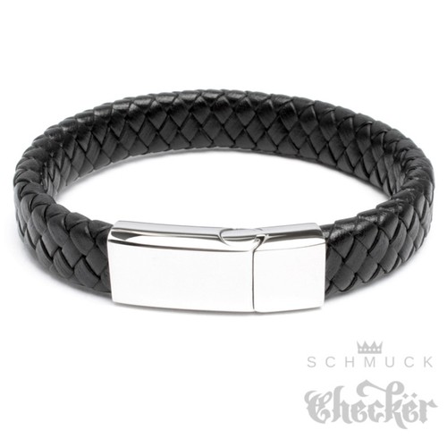 Herren lederarmband geflochten - herren,