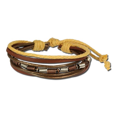 Silberdream lederarmband braun - lederarmband,