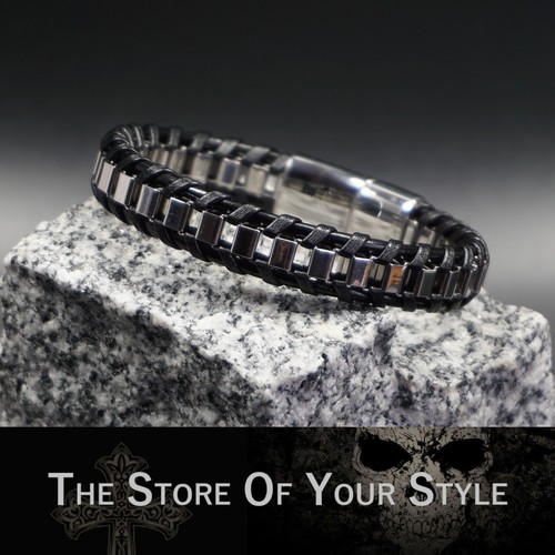 Armband lederarmband edelstahl - armband,