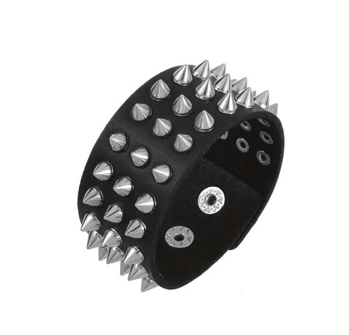 Nietenarmband schw silber - nietenarmband, schw.