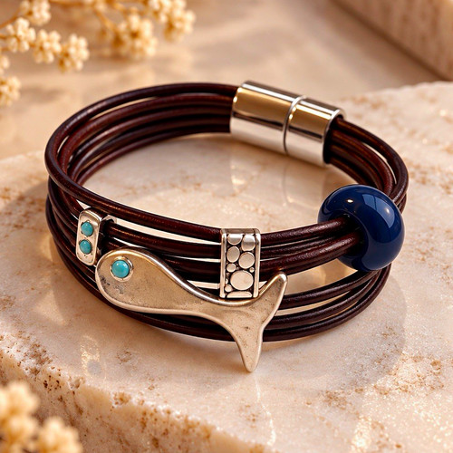 Boho lederarmband mit - lederarmband,