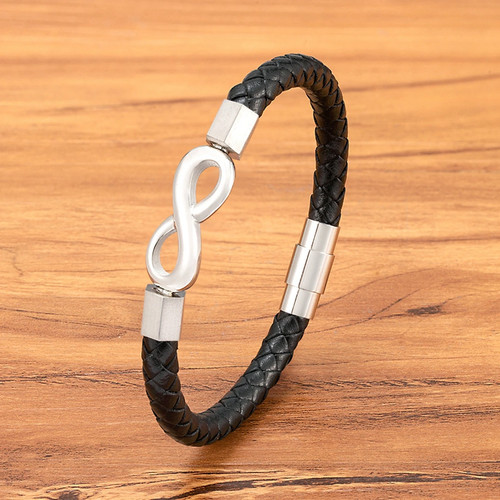 Leder armband herren - leder,
