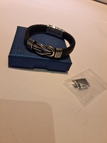 Geflochtenes lederarmband - geflochtenes,