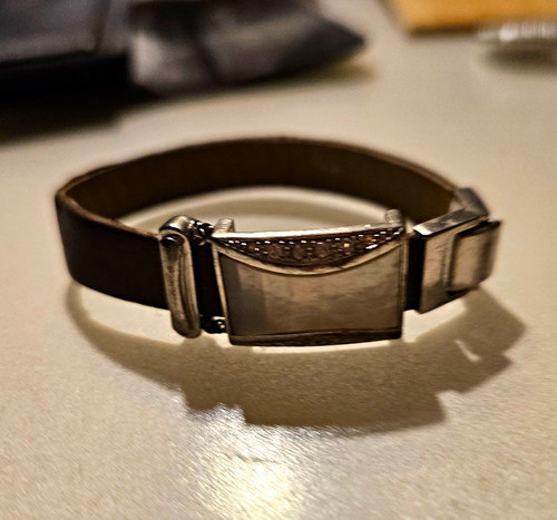 Armband armreif schwarz leder - armreif,