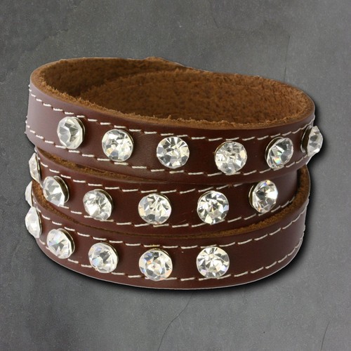 Silberdream lederarmband braun - lederarmband,